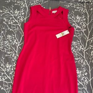Calvin Klein Red midi dress, Size 14, New with tags